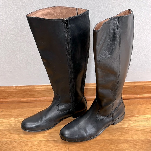 Kenneth Cole New York Shoes - Kenneth Cole Women’s Black Riding Boots, EUC, size 8.5